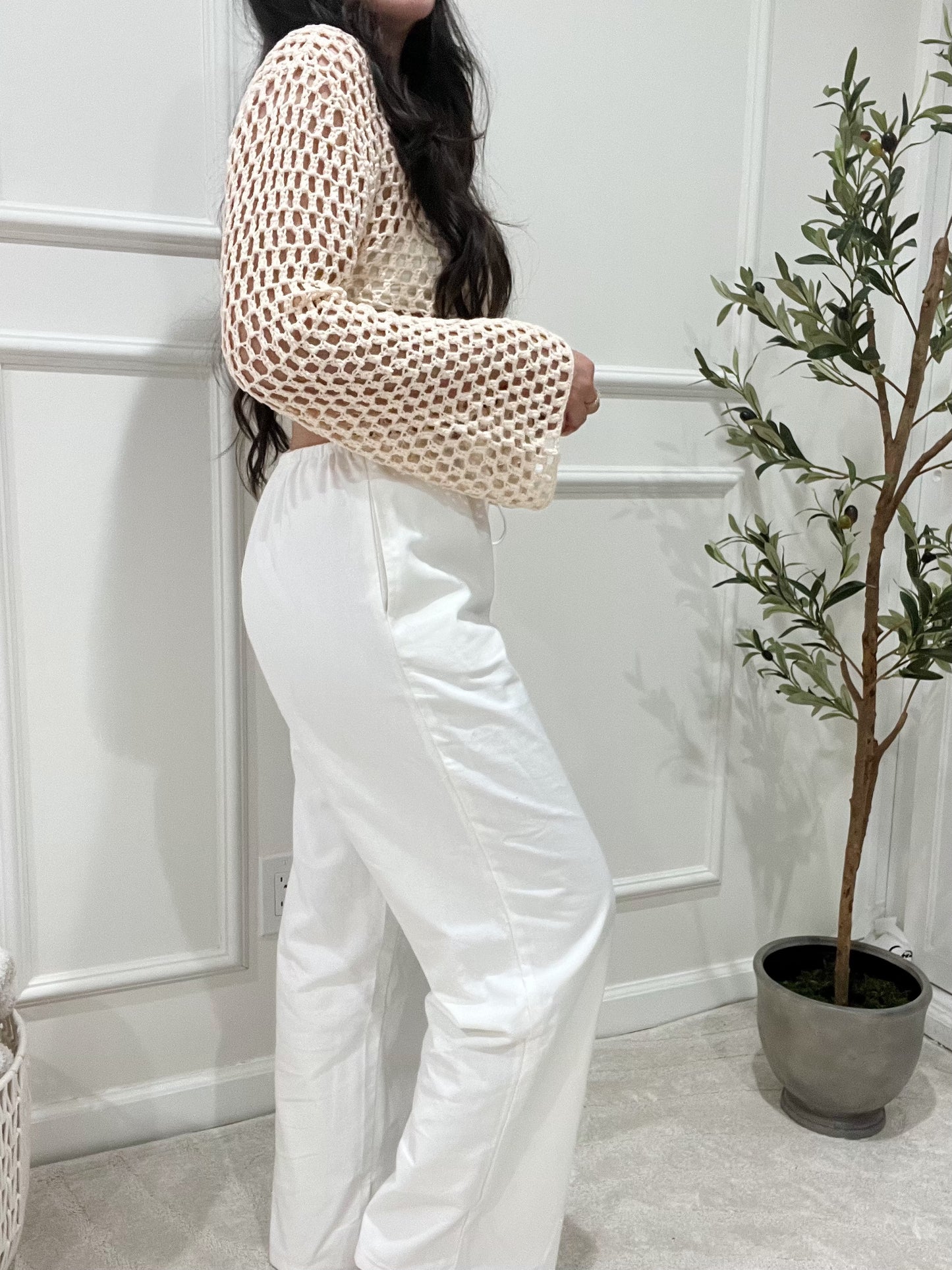 White Linen Pants