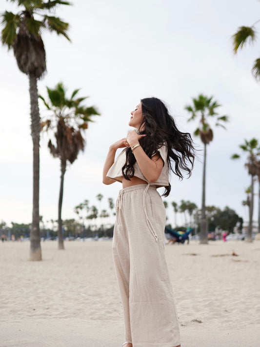 Beige Pant set