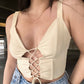Laced Up Crop