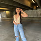 Laced Up Crop